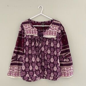 Purple Women’s Mango Blouse – Size‎ L